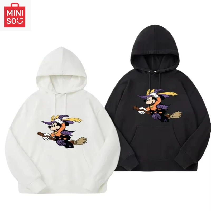 

Disney Halloween Mickey Limited Print Hooded Sweater Men's and Women's Autumn and Winter High-quality Comfortable Top