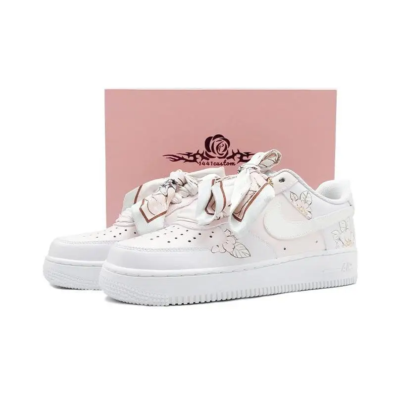 【تخصيص】أحذية Nike Air Force 1 للتزلج أحذية رياضية نسائية DD8959-100