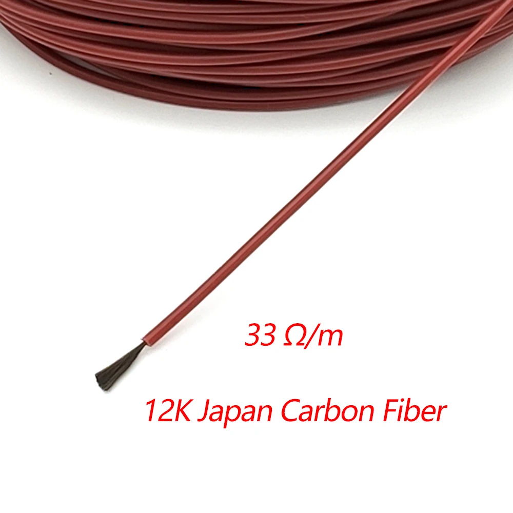 20/50 Meters 12K Floor Warm Heating Cable 33 Ohm/M Infrared Floor Heating Film 220V Carbon Fiber Heating Wires Coil