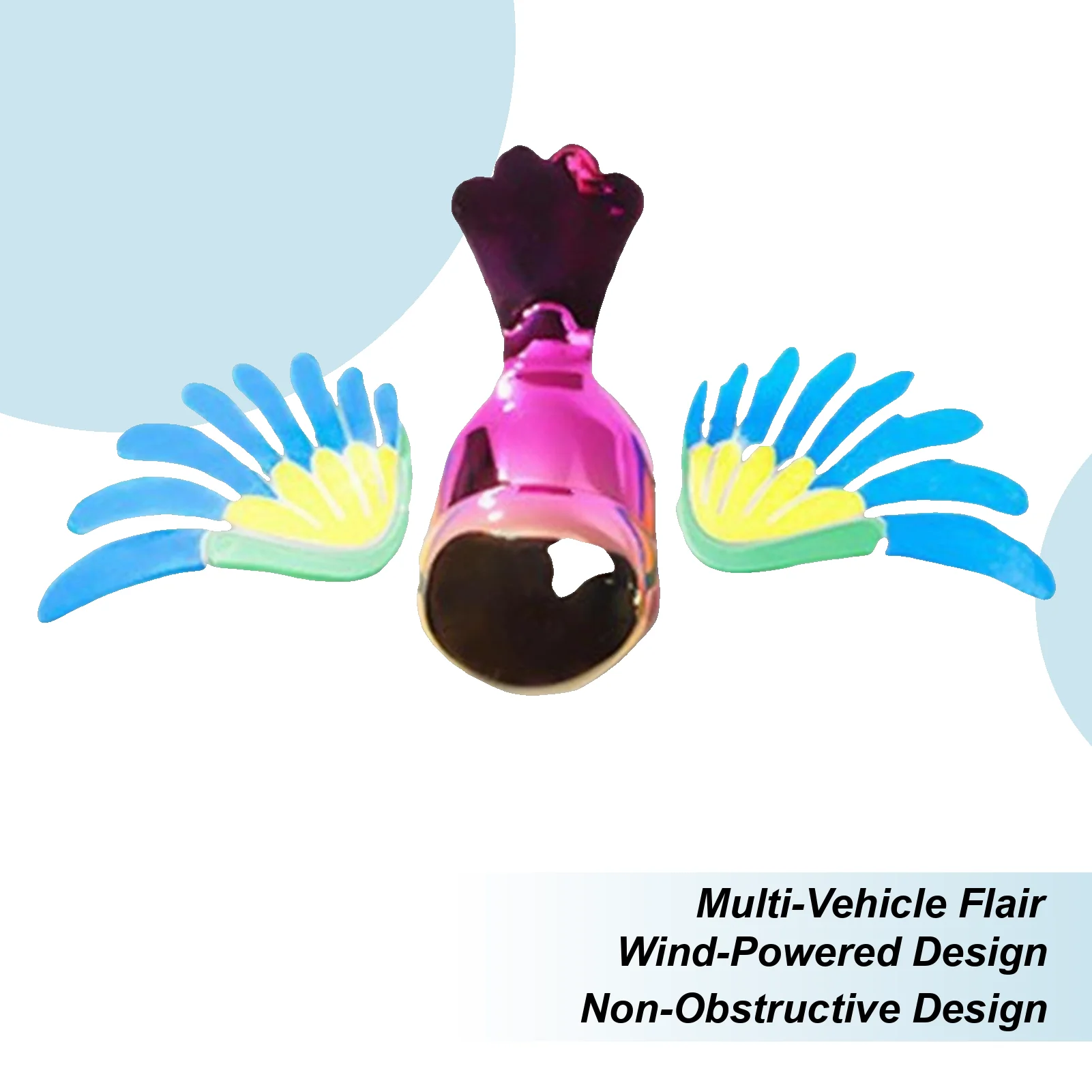 

Car Mirror Decor Wind-Powered Cute Weatherproof Motorcycle Decor Car Interior Accessories For Automotive Truck RV SUV Motorcycle