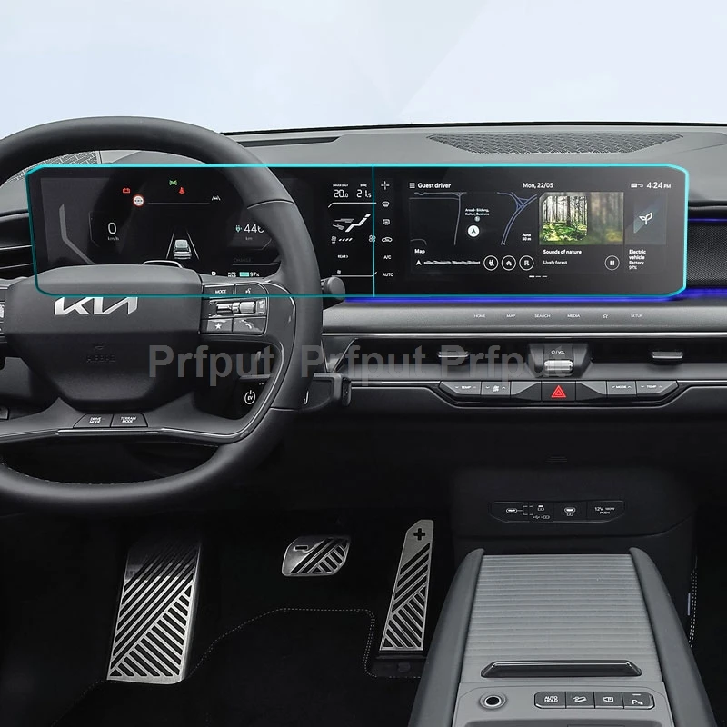 Закаленное стекло для Kia EV9 EV5 2024 2025 12,3-дюймовый автомобильный GPS-навигатор, приборная панель, ЖК-экран, защитная пленка, наклейка