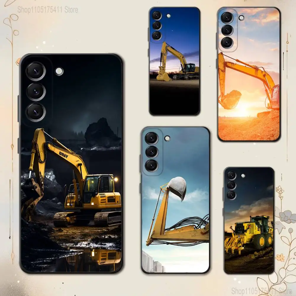 

Cool C-Caterpillares TruckS Phone Case For Samsung Galaxy A 73,72,51,53,52,71,22,5G,Note,J7,8,9 Soft Black Cover