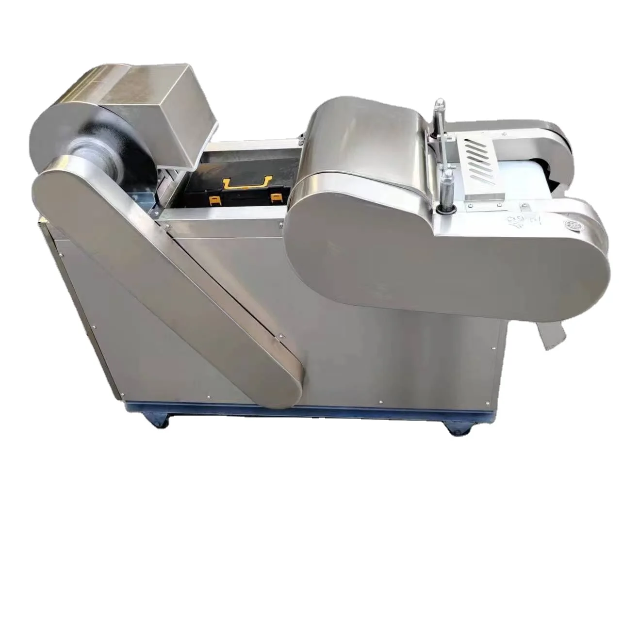

Motorized Kitchen Vegetable Slicer New Onion Chopper Fruit Cutter for French Fries for Potato Processing in Plant Applications