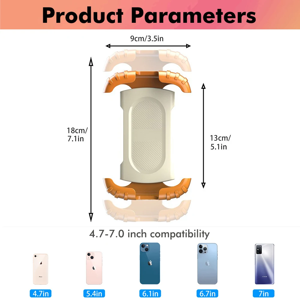 Road Mountain Bike Motorcycle Handlebar Phone Holder 360° Rotating Adjustable Cycling Cell Phone Holder Navigation Bracket