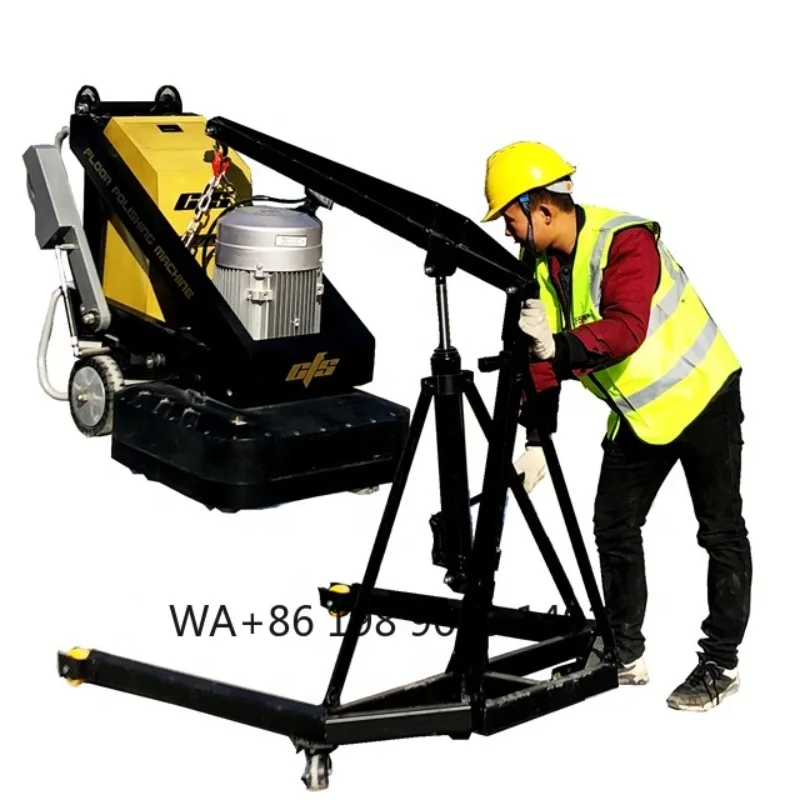 1000kg Multifunctional Mobile Mini Jib Crane Engine Driven Light Duty Construction Lifting Handling Equipment