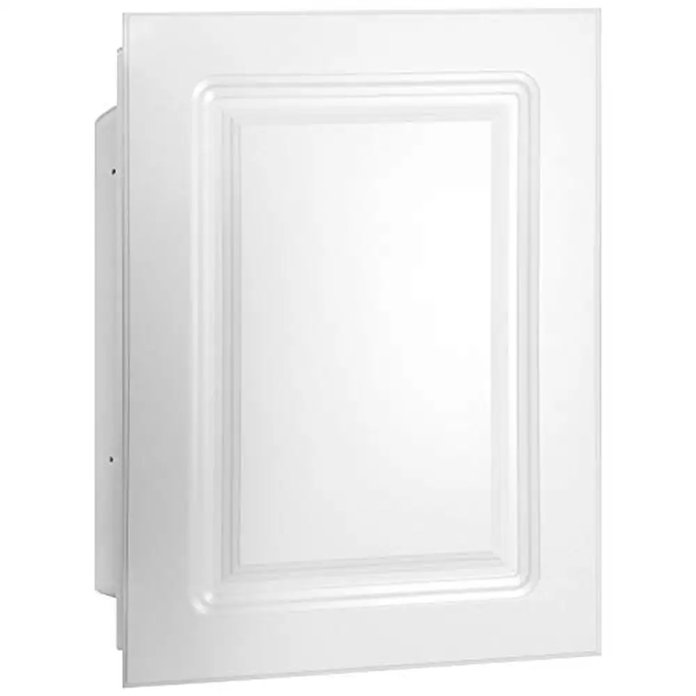 Adjustable White Farmhouse Bathroom Medicine Cabinet Recessed Installation 16