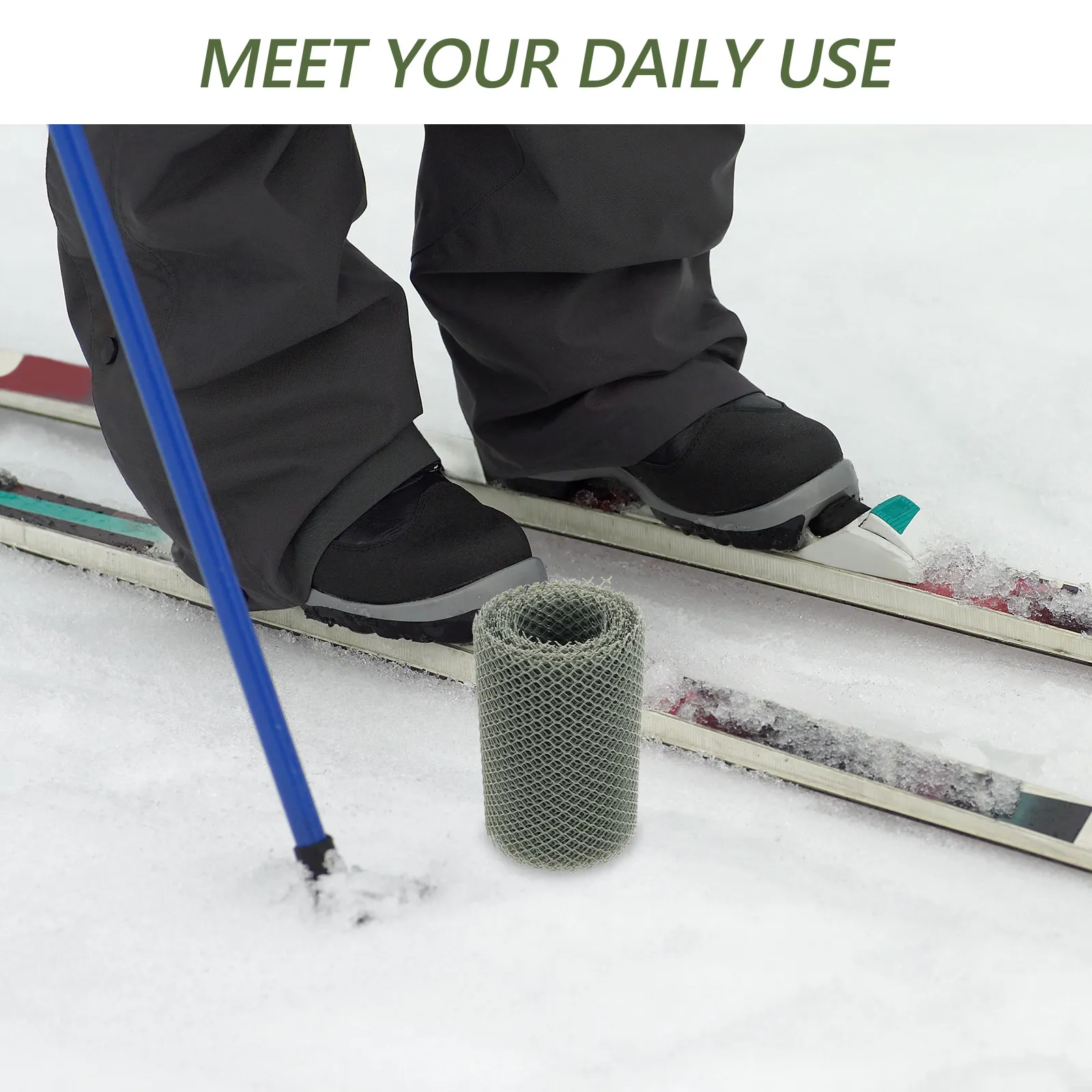 

Ski Board Mesh Cover Anti-Freezing Ski Mesh Protector for Snowboard Lightweight Cuttable Winter Skiing Accessories