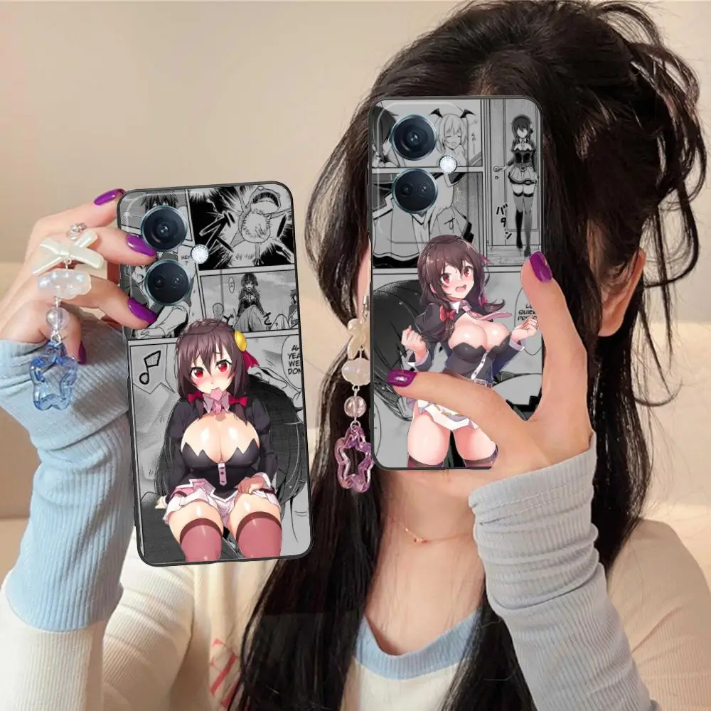 حافظة هاتف محمول Konosuba Yunyun لهاتف OPPO Find X9 X8 X7 X6 X5 X3 X2 Plus s Pro Ultra Lite غطاء طباعة ملون جميل