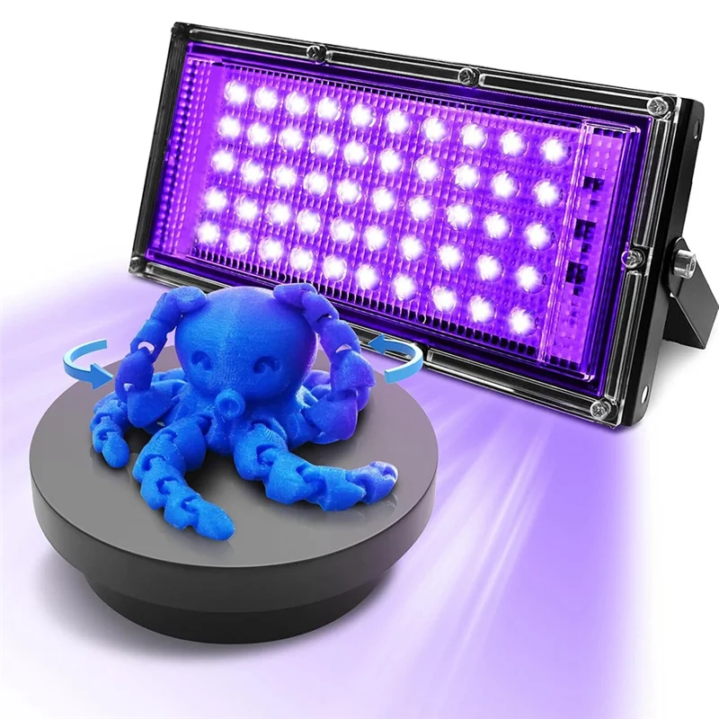 ABDJ-Led الأشعة فوق البنفسجية الكاشف 100 واط 395Nm أضواء مبيد للجراثيم مصباح علاج في الهواء الطلق ضوء مصابيح التوصيل الأشعة فوق البنفسجية