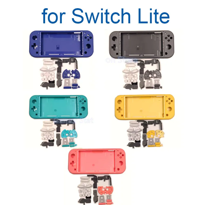 Oryginalna obudowa zamienna Górna dolna płyta czołowa do obudowy Switch Lite Obudowa konsoli do gier NS TOP