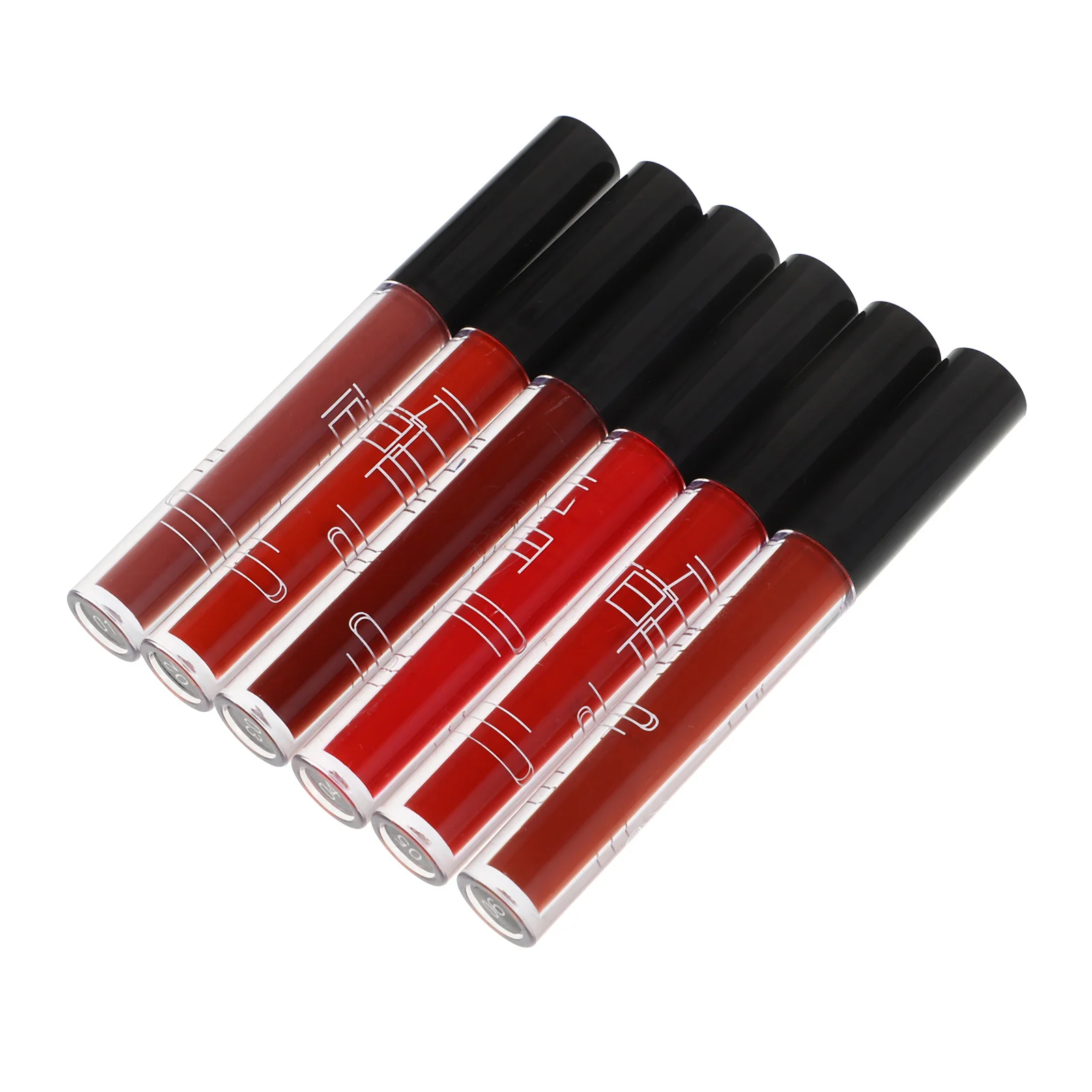 Ensemble de 6 gloss à lèvres mats, maquillage pour usage quotidien, gloss liquide portable pour coloration des lèvres, petit format compact, fournitures de maquillage pour femmes