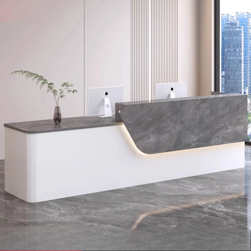 مكاتب استقبال شركة Design Company، منظمات طويلة تعرض مكاتب استقبال المطاعم التنفيذية، أثاث تجاري لمكتب الفندق #6