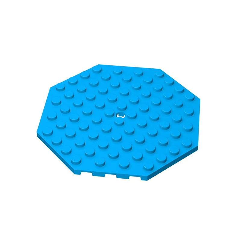 Gobricks GDS-840 Plate, Modified 10 x 10 Octagonal with Hole compatible with lego  89523  children\'s DIY Educational