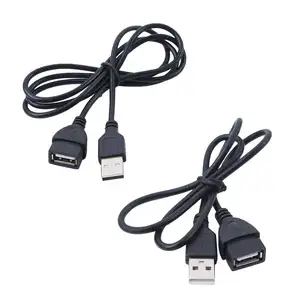 Bilashmart 1m USB Extension Cable Super Speed USB 2.0 Cable Male to Female Data Sync USB 2.0 Extender Cord Extension Cable