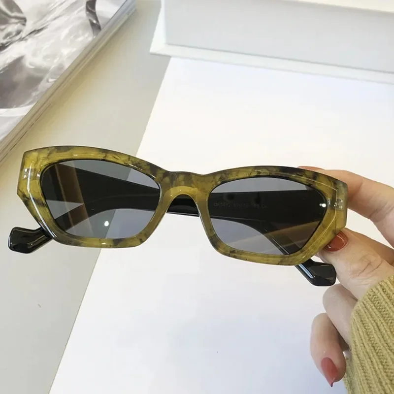 

Full Frame Sunglasses Women'S Fashionable Cat Eye Sunglasses Retro Engineering Design Street Glasses Uv400 Protective Sunglasses
