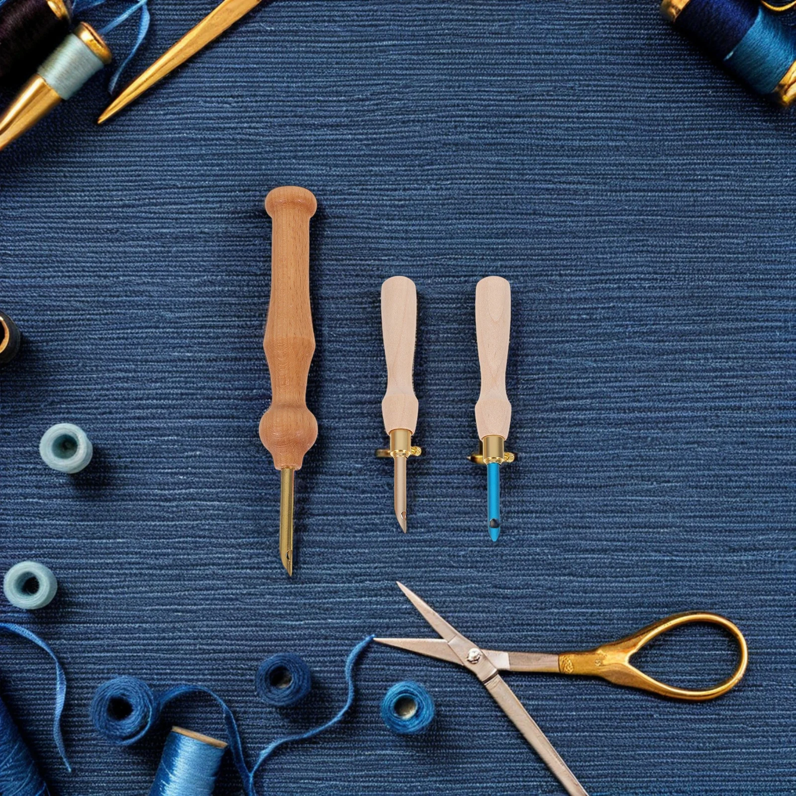 

Punch Needle Embroidery Kit Colored Yarn Strips Durable Needles Suitable for DIY Craft Home Decoration and Creative Stitching