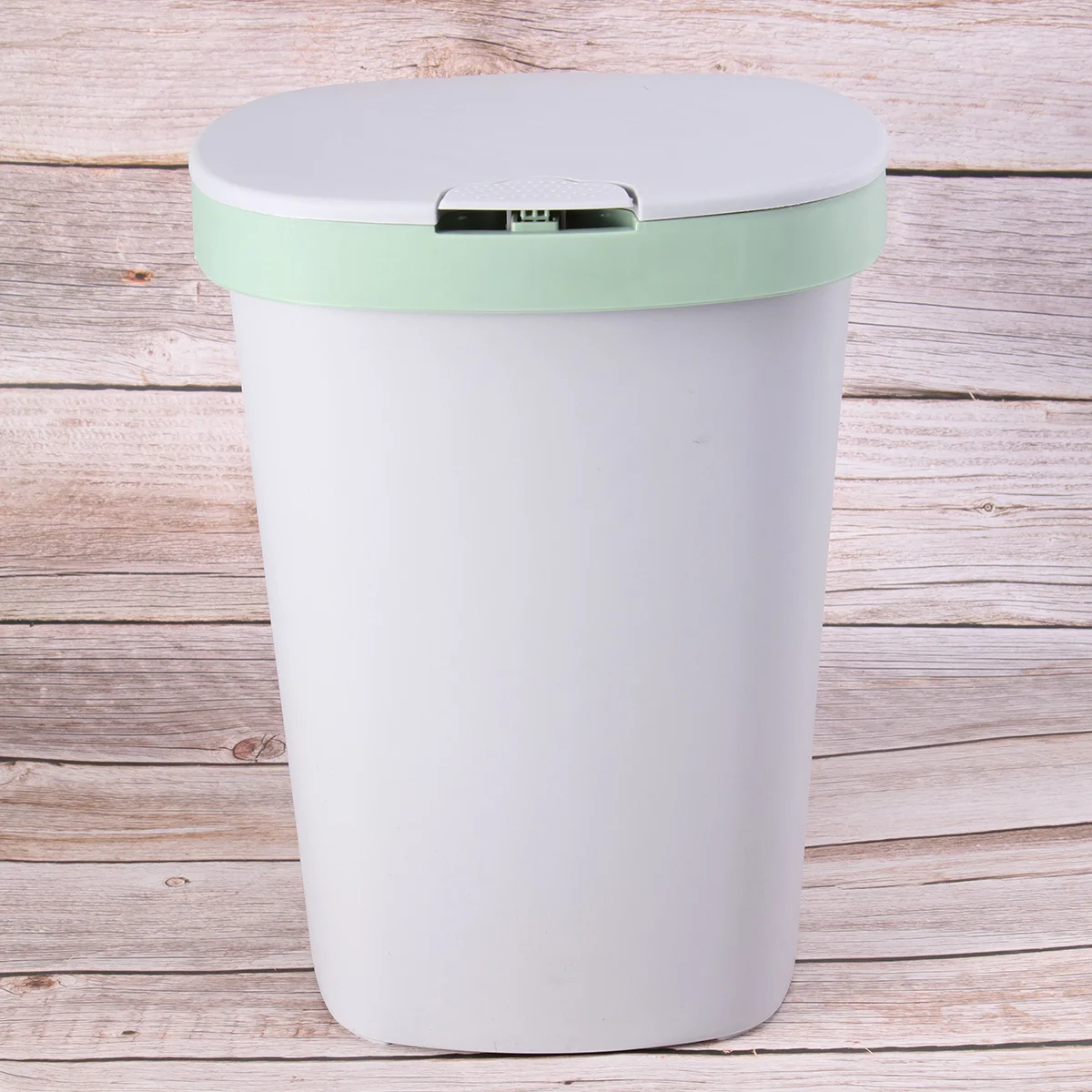 

1Pcs Flip Lid Trash Can Large Capacity Silent Pedal Push-Button Plastic Garbage Can for Kitchen Living Room Odor Proof