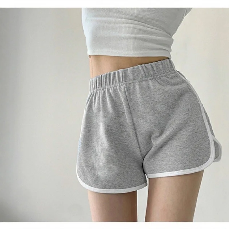 Women Summer Casual Sport Shorts Three Quarter Length Ins Popular Korean Style Student Loose Slim Thin Wide Leg Straight Leg Sho