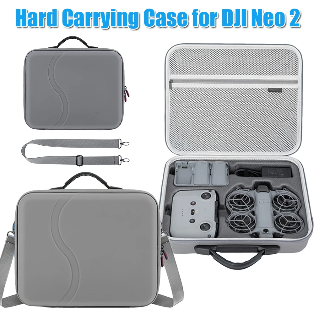 

Portable Shoulder Bag PU Leather Carrying Bag for DJI Neo 2 Fly More Combo Drone Accessories