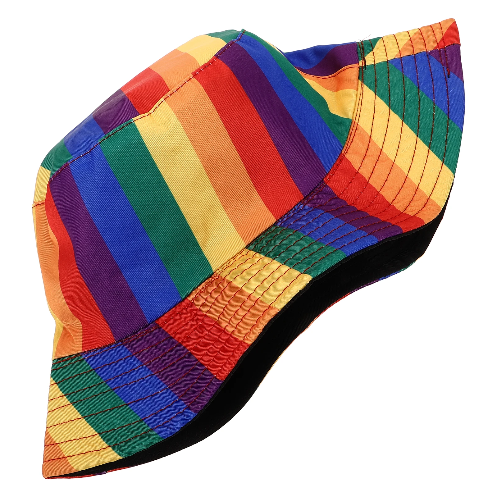 

Rainbow Bucket Hat Cloth Breathable Lightweight Classic Stylish Sunshade Hats