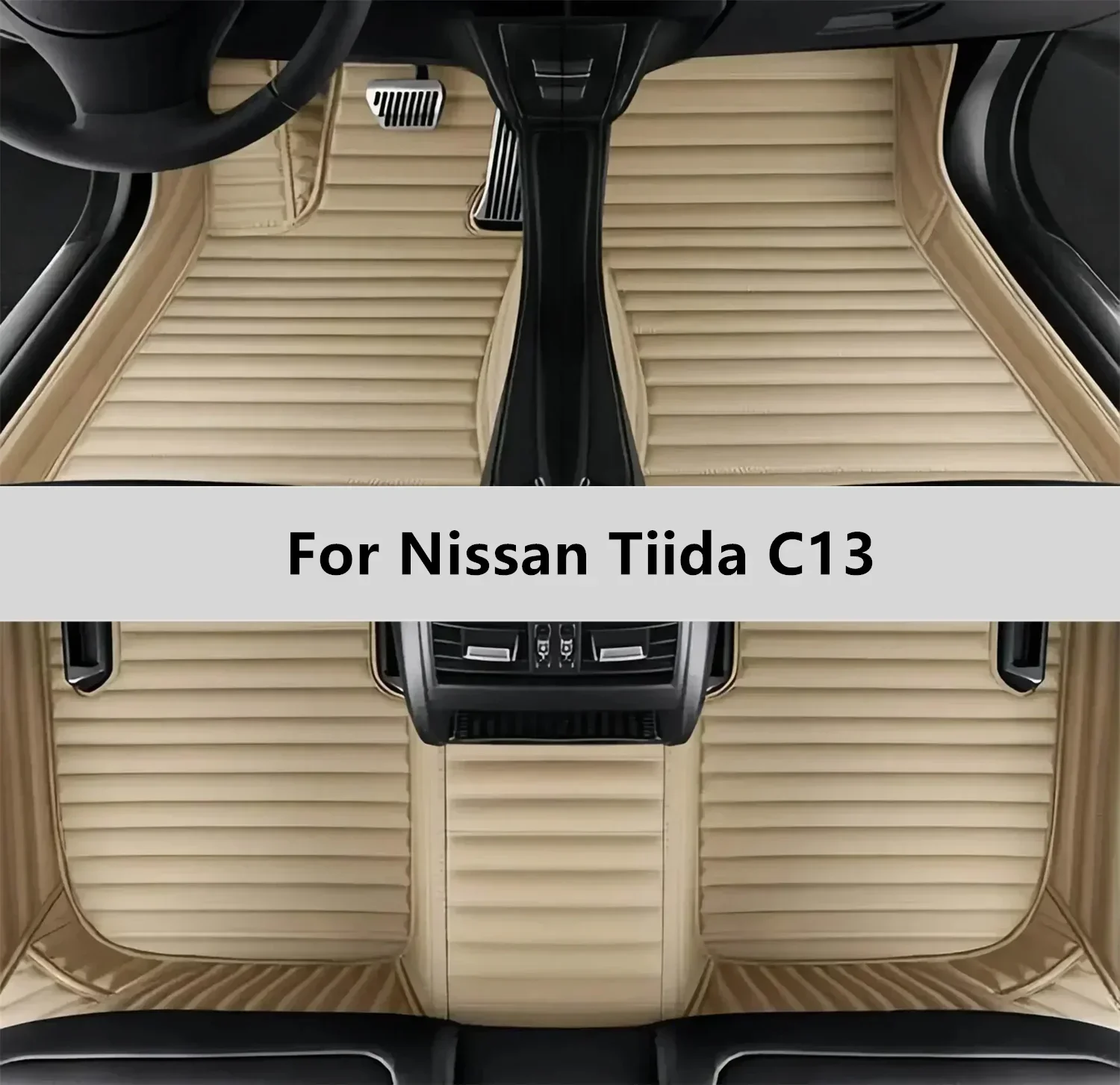 Custom Car Floor Mats For Nissan Tiida C13 2022 2023 2024 2025 2026 2027 2028 Floor Mat Car Mat Accessories Interior
