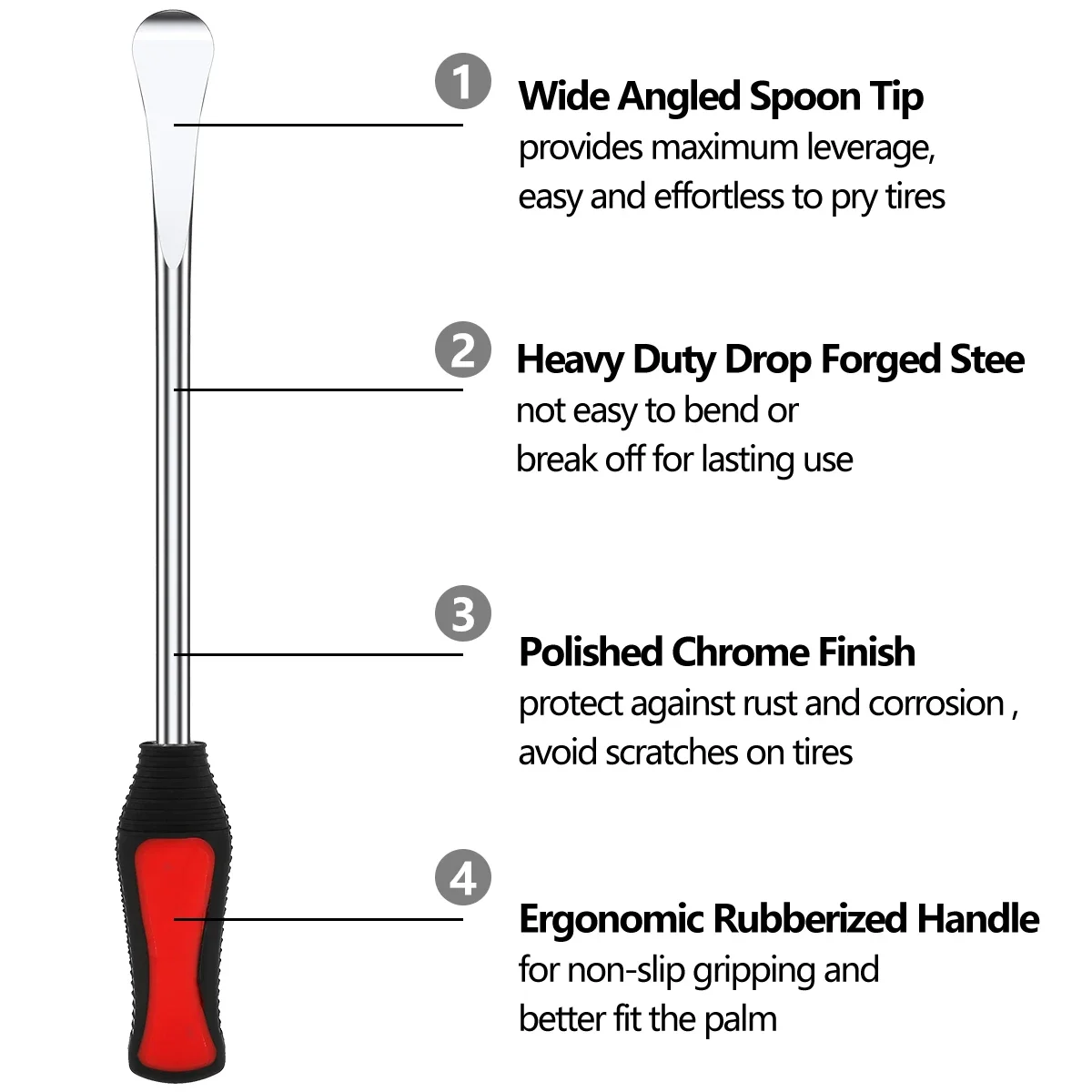 جديد الإطارات تغيير رافعة أدوات إطار دراجة نارية إصلاح السيارات ملعقة الإطارات عدة إطار دراجة عتلات ملعقة حافة حامي أداة إصلاح الإطارات #3