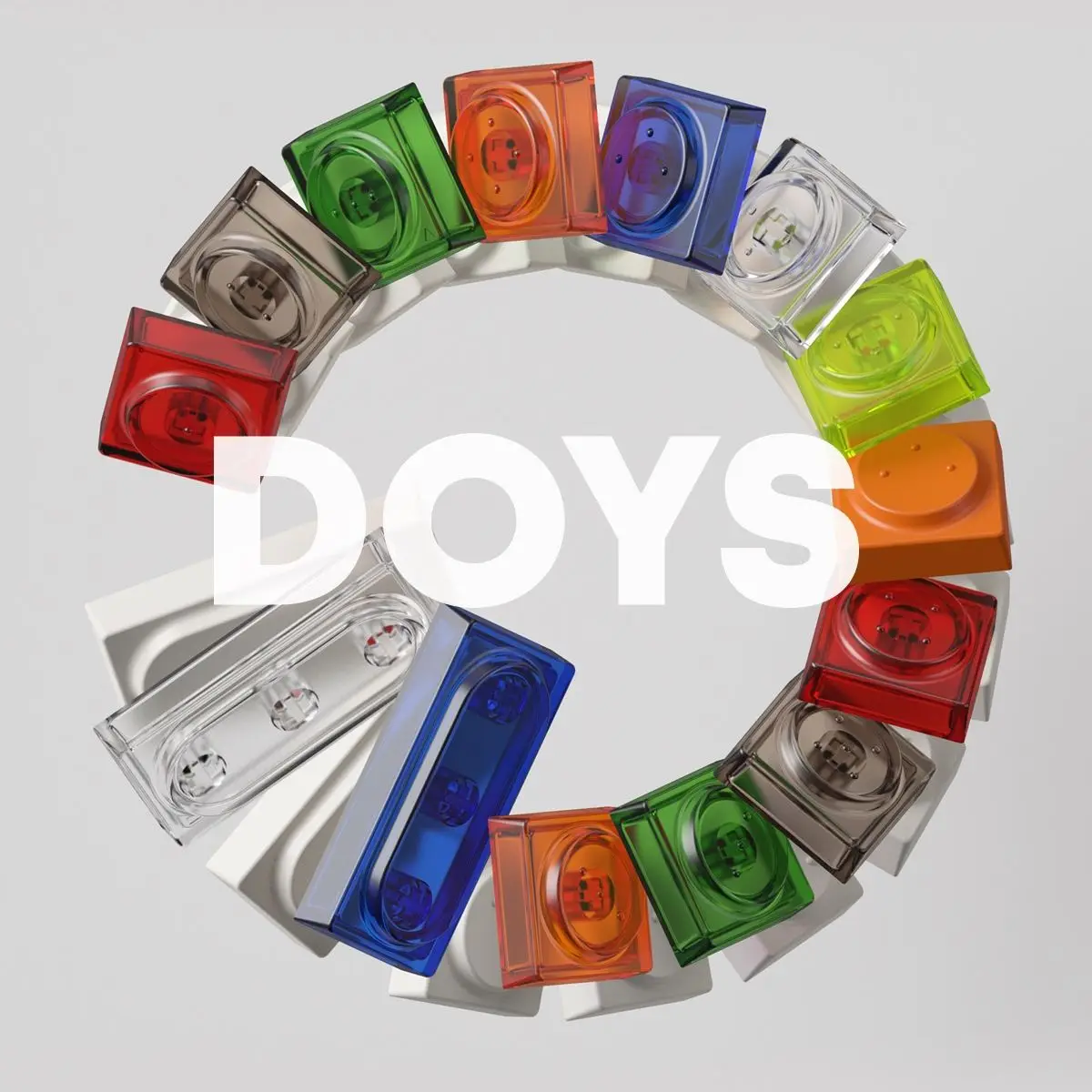 

DEADLINE Studio DOYS PC Toys Keycaps For MX Switches Mechanical DIY Keycaps Transparent Keycaps