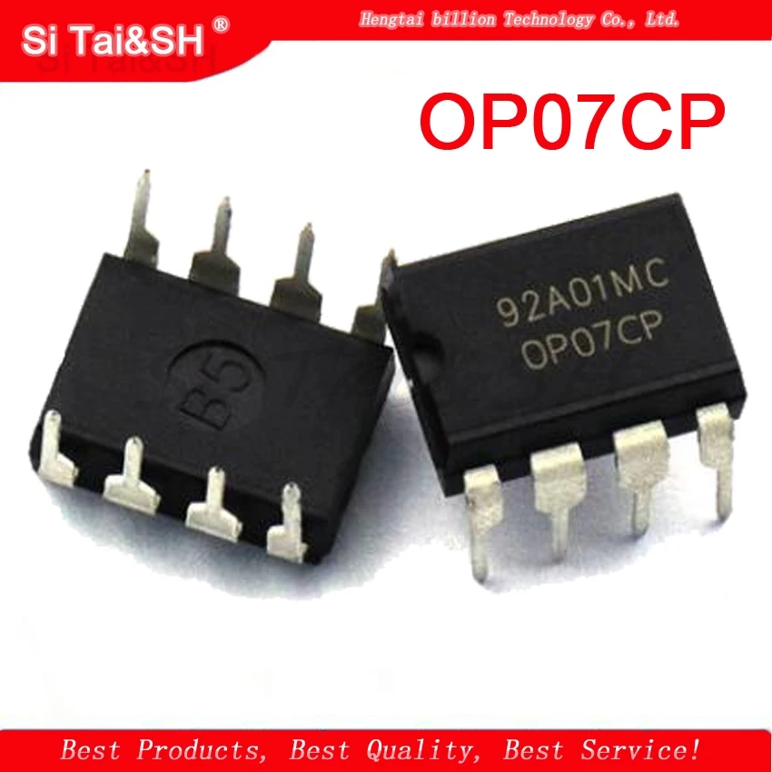 10PCS OP07CP DIP8 OP07 DIP DIP-8 OP07CDR OP07C SOP-8 SOP Operational Amplifier IC