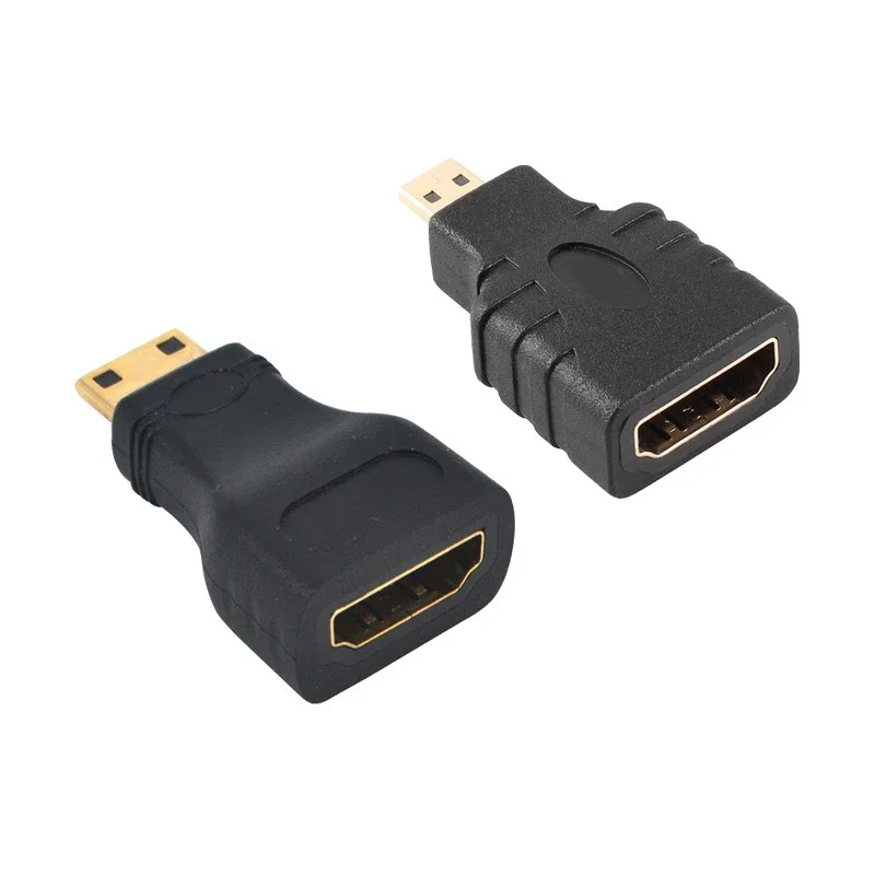 Микро мини HDMI-совместимый с HDMI-совместимый гнездовой адаптер конвертер соединитель