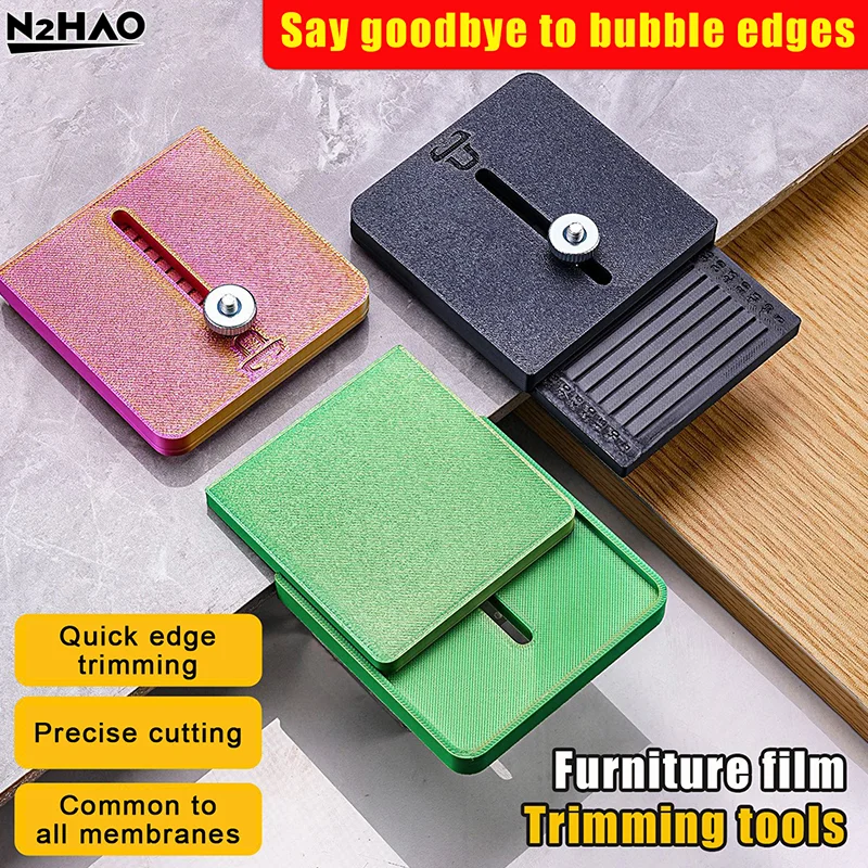 Black Furniture Film Tint Edge Cutting Small Guide Plate 5-45mm Distance Precise Trimming Tool For Carbon Fiber Car Film Wrap