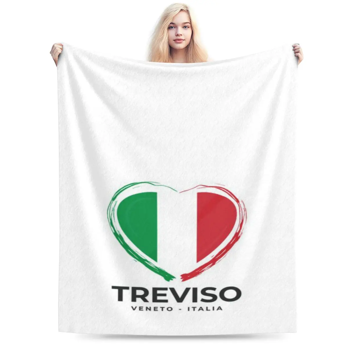 Treviso - Veneto - Italia Fiesta cómoda personalizada Una manta de micropolar ultrasuave