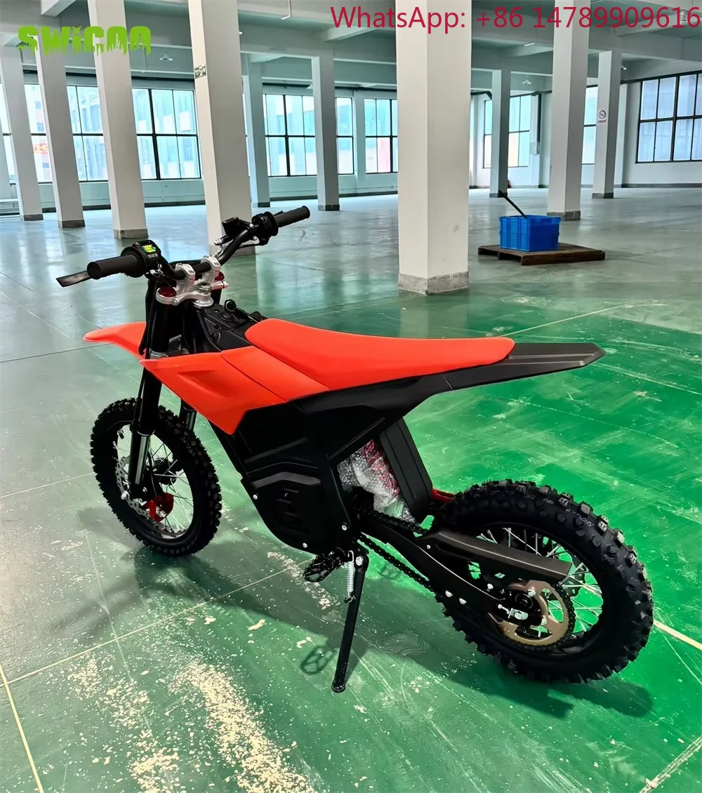 Мотоцикл для бездорожья SocialRidingGroupRiding с двигателем 1300 Вт, литий-ионной батареей 48В 23.4Ач и коробкой передач, электрический внедорожный мотоцикл (E-Bike)