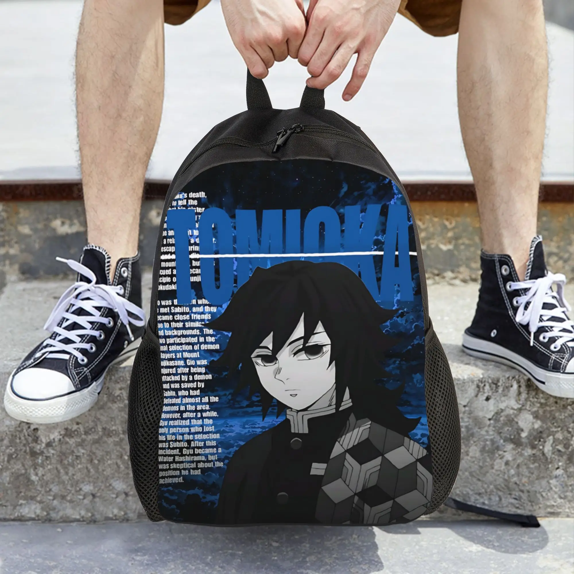 Fashion Halloween Demon Slayer Backpacks Its Bag  mochila Journey Zipper Closure Rucksack