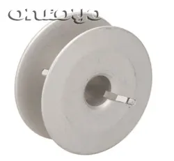 Industrial Sewing Machine Parts Large Bobbin 18034A Aluminum With Cut For 0318 0302 Flat Machine Diameter 25.5mm Height 10.8mm