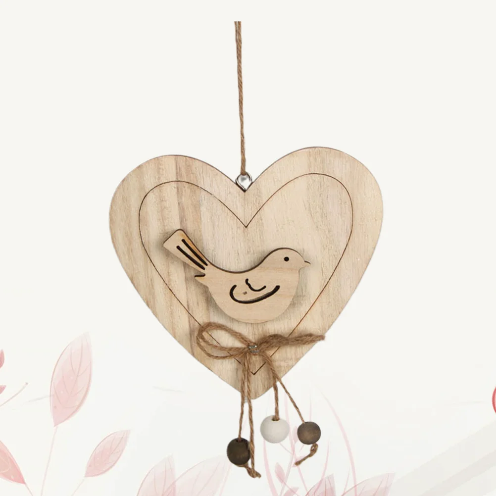 

Wooden Heart Shape Hanging Pendants L Size for Home Party Tree Wedding DIY Decoration Craft Ornament Wooden Pendants