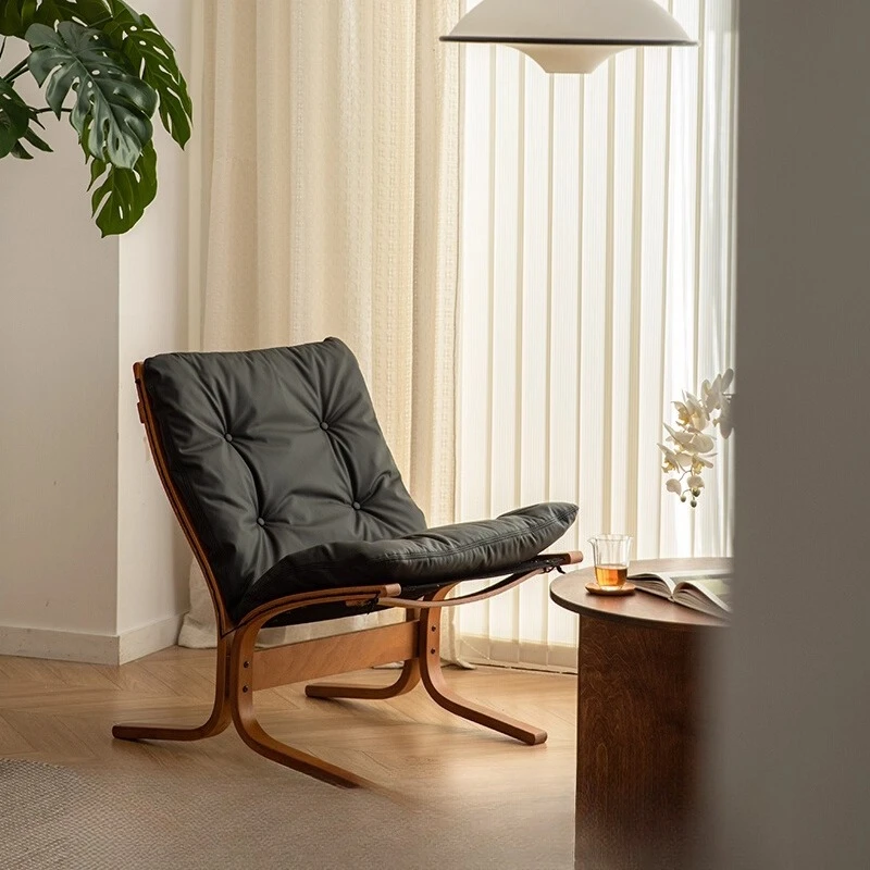 

Nordic medieval leisure chair designer sofa chair Bauhaus retro living room leisure single chair