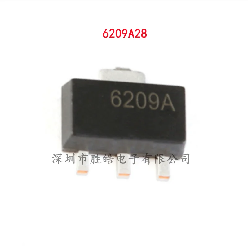 (10PCS)  NEW  ME6209A28PG   ME6209A   2.8V   6209A28    Manostat  SOT-89   ME6209A28PG   Integrated Circuit