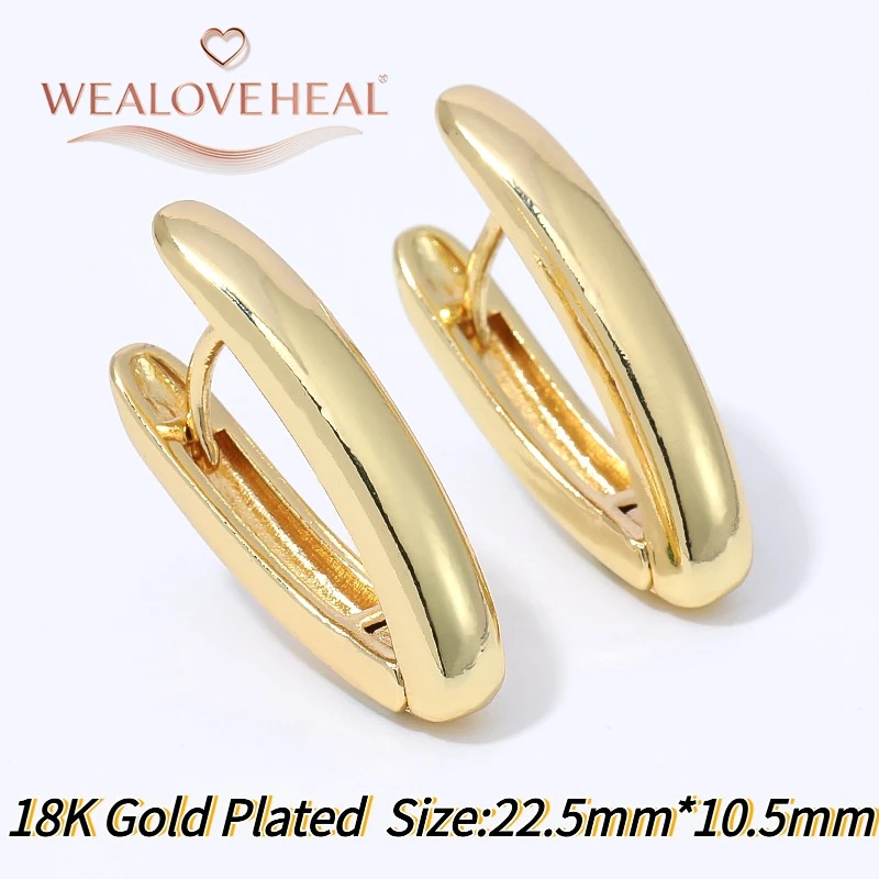 18K vergoldete A-förmige Huggie-Ohrringe für Damen, minimalistische, zarte V-förmige Creolen, Alltagsschmuck, Valentinstags- und Geburtstagsgeschenk – Detail 21