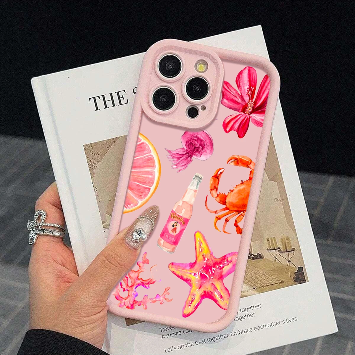 Starfish Coral Jellyfish Phone Case For iPhone 15 16 17 Pro Max 14 13 12 11  Pro XS 7 8 Plus Shockproof Matte Silicone Soft Funda - AliExpress 202192403