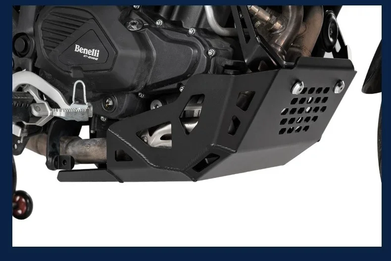 For Benelli TRK552 Magnesium Aluminum Alloy Engine Skid Plate Honeycomb Hollow Chassis Armor Anti-Stone Impact Mod Kit
