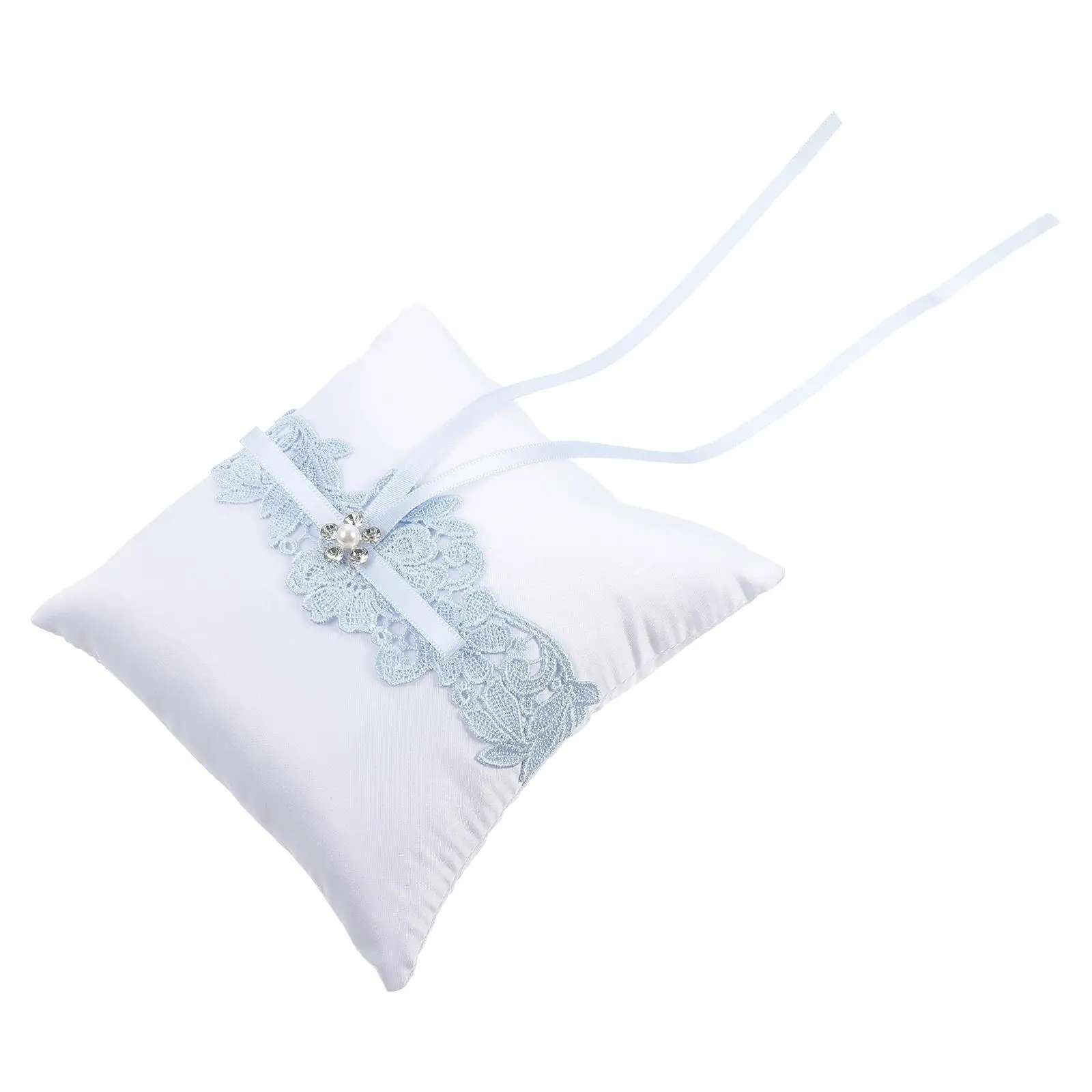 

Lace Ring Elegant Bows Ring Holder Bows Wedding Decoration Ceremony Kneeling Cushion Engagement Holder DIY Decor