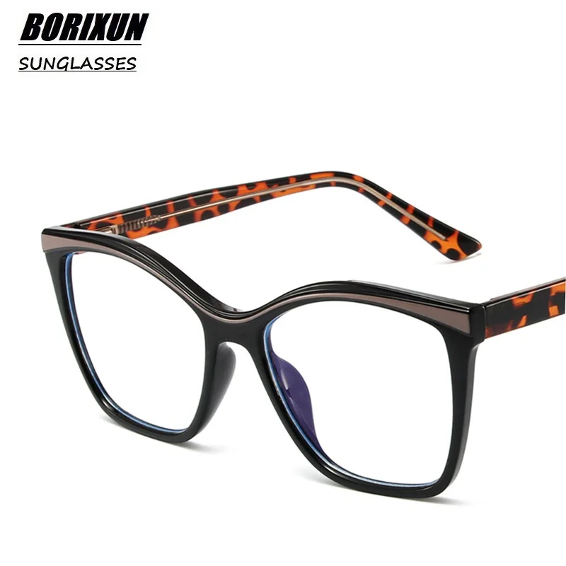 Square Anti Blue Light Glasses Women Fashion Colorful Eyeglasses Frames for Ladies Computer Eyewear Prescription Spectacle Frame