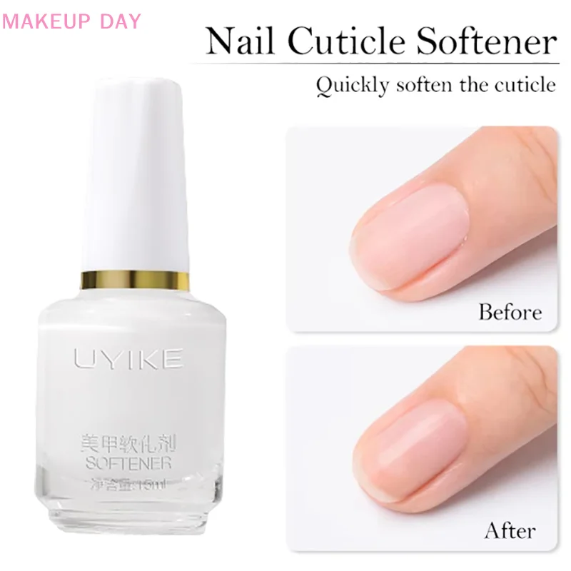 Removedor de cutículas de uñas, exfoliante, aceite de cutículas, tratamiento de uñas, manicura, suaviza la piel muerta, cuidado de las uñas, 15ml