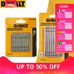 DEWALT DWA00003 Double Ended Screwdriver Bit Set 10 Pcs 65mm 110mm Power Tool Accessoriess DWA00002 Double Ended Bits