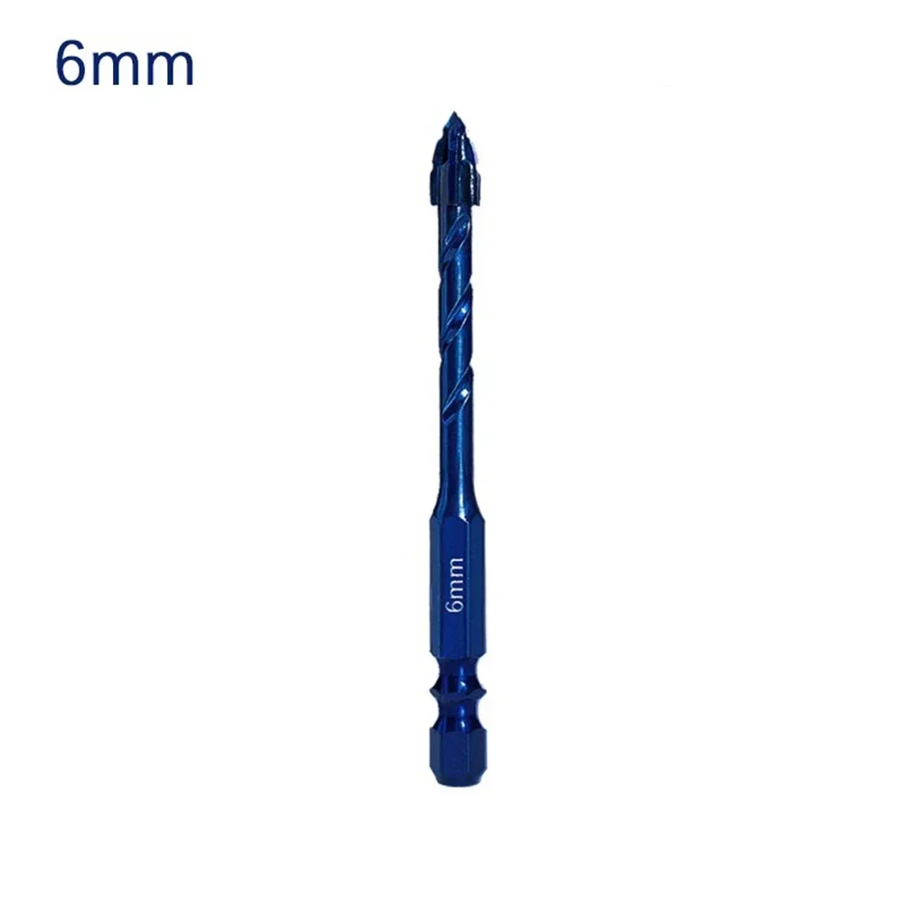 1pcs Drill Bit Tungsten Steel Alloy Spiral Eccentric Drill Bit For Glass Tile Punching High Hardness 6mm 8mm 10mm 12mm 14mm Dia