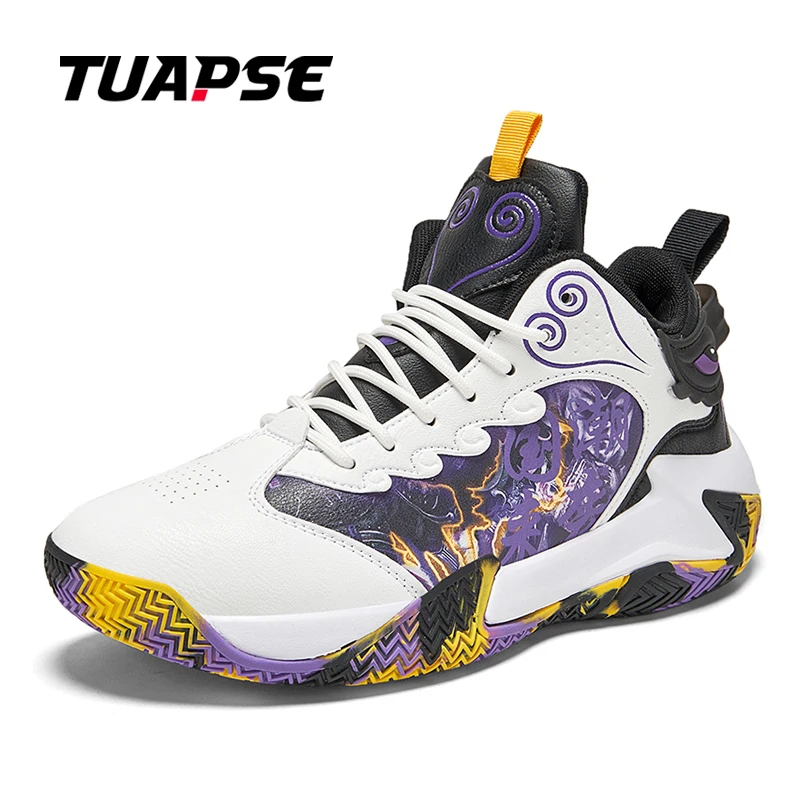 

TUAPSE Basketball Shoes Men Breathable Sneakers Men Non-Slip Casual Cushioning Shoes Training Athletic Sports Shoes Big Size 48