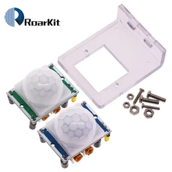 Green HC-SR501 Adjust IR Pyroelectric Infrared PIR Motion Sensor Detector Module for arduino for raspberry pi kits + Case