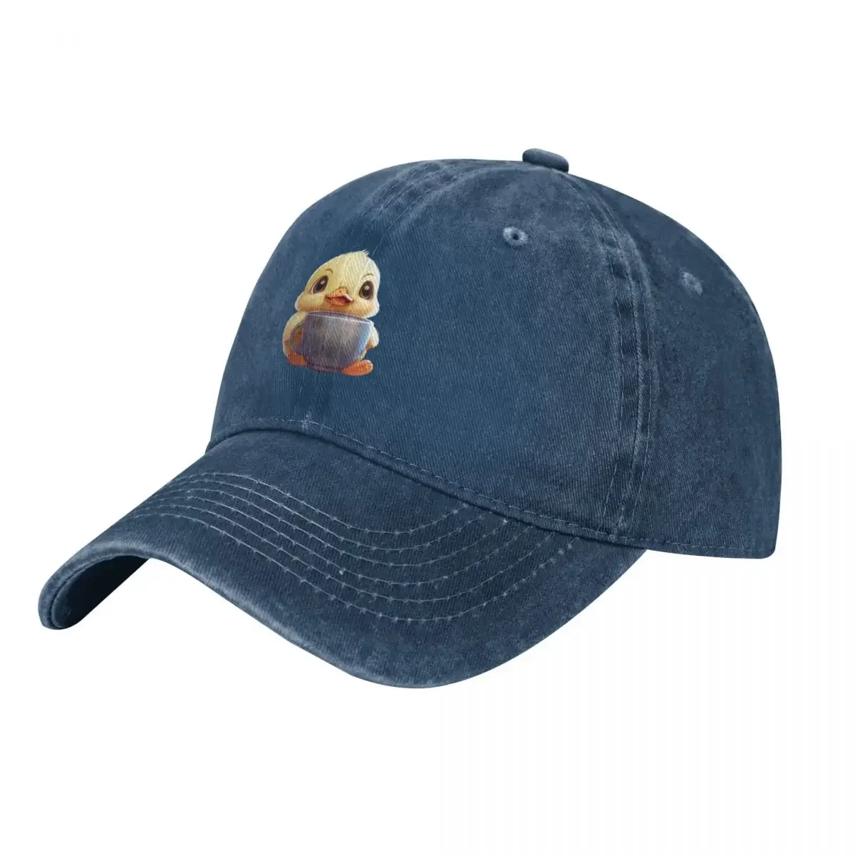 

Cute duck with coffee Baseball Cap Icon Hat Man For The Sun Uv Protection Solar Hat Girl'S Hats Men's