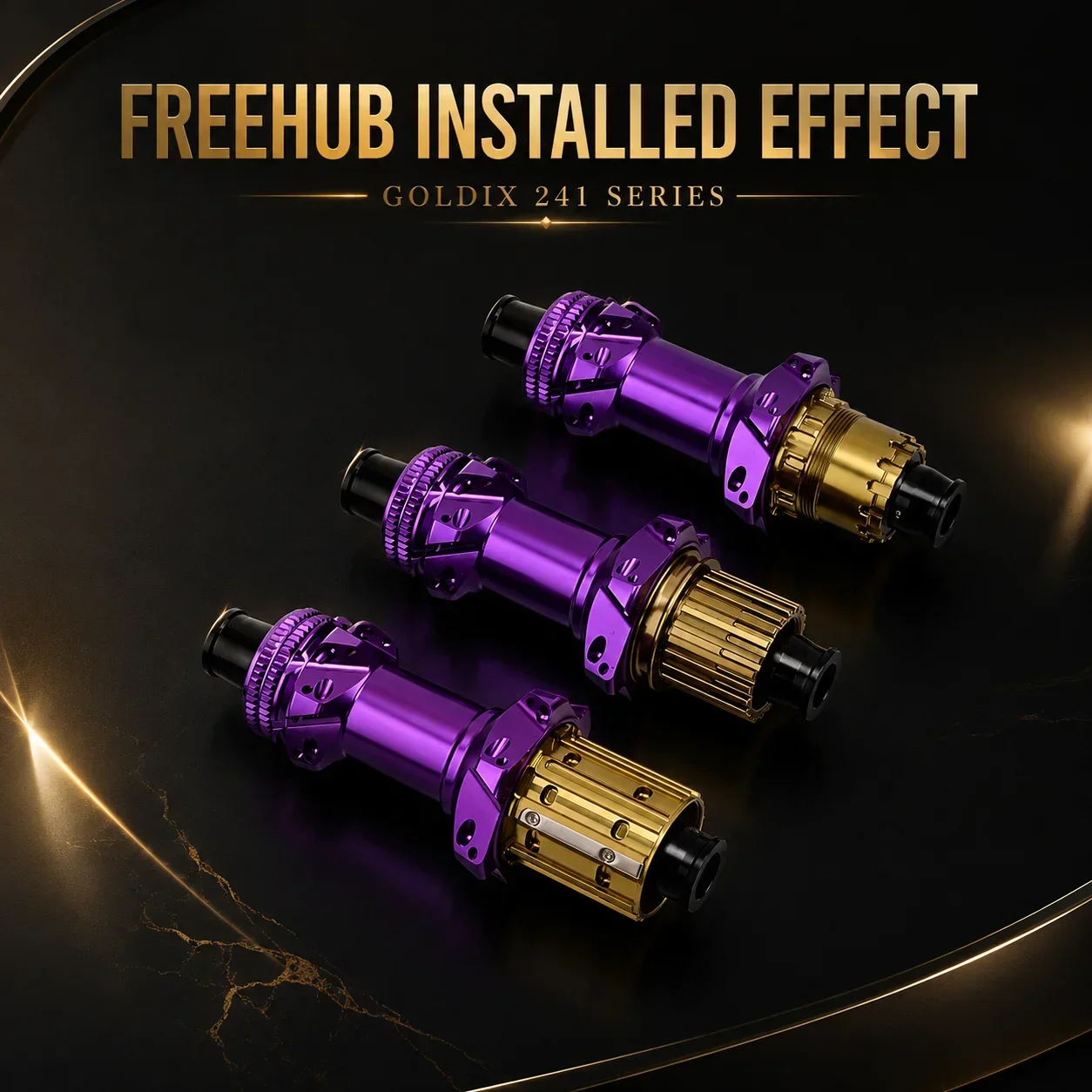 GOLDIX 7005 Aluminium-Freilaufkörper mit Doppel-6802-Lagern für R241 M241 Rennrad MTB HGR XDR MSR HG XD MS Nabenersatz – Detail 6