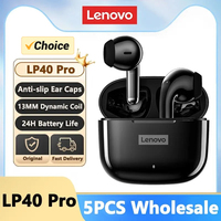 Choice 2/5/10 PCS Wholesale Lenovo LP40 Pro TWS Earphones Bluetooth Wireless Earbuds 5.3 2PCS Noise Reduction Sport Headphones